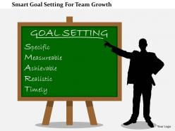 Smart goal setting for team growth flat powerpoint design