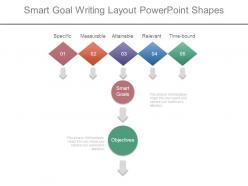 Smart goal writing layout powerpoint shapes