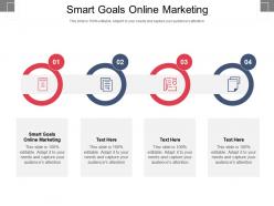 Smart goals online marketing ppt powerpoint presentation portfolio format cpb