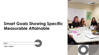Smart Goals Showing Specific Measurable And Attainable Vertical Manner PPT Demonstration AT