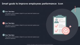 Smart Goals To Improve Employees Performance Icon