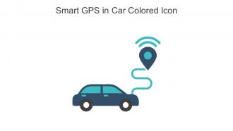 Smart GPS In Car Colored Icon In Powerpoint Pptx Png And Editable Eps Format
