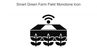 Smart Green Farm Field Monotone Icon In Powerpoint Pptx Png And Editable Eps Format