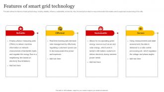 Smart Grid Implementation Features Of Smart Grid Technology