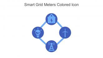 Smart Grid Meters Colored Icon In Powerpoint Pptx Png And Editable Eps Format