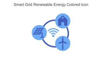Smart Grid Renewable Energy Colored Icon In Powerpoint Pptx Png And Editable Eps Format