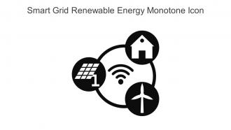 Smart Grid Renewable Energy Monotone Icon In Powerpoint Pptx Png And Editable Eps Format
