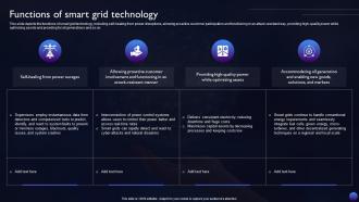 Smart Grid Technology Functions Of Smart Grid Technology