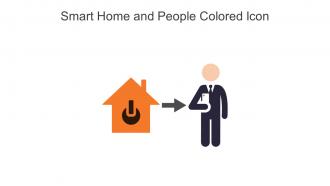 Smart Home And People Colored Icon In Powerpoint Pptx Png And Editable Eps Format