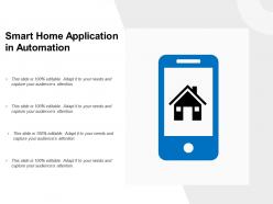 Smart home application in automation