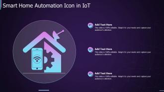 Smart Home Automation Icon In IOT