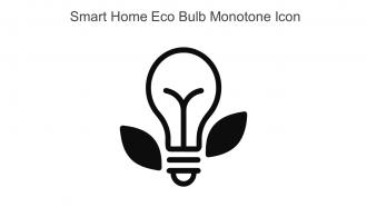 Smart Home Eco Bulb Monotone Icon In Powerpoint Pptx Png And Editable Eps Format
