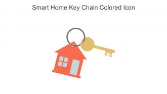 Smart Home Key Chain Colored Icon In Powerpoint Pptx Png And Editable Eps Format