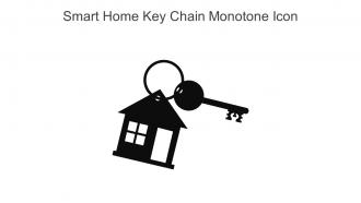Smart Home Key Chain Monotone Icon In Powerpoint Pptx Png And Editable Eps Format