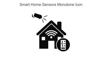 Smart Home Sensors Monotone Icon In Powerpoint Pptx Png And Editable Eps Format