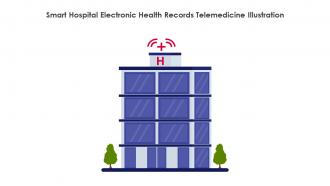 Smart Hospital Electronic Health Records Telemedicine Illustration