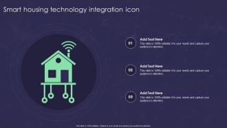 Smart Housing Technology Integration Icon