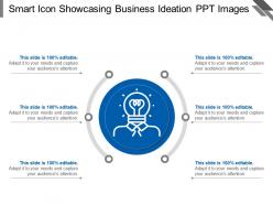 Smart Icon Showcasing Business Ideation Ppt Images