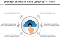Smart icon showcasing cloud computing ppt model