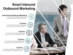 Smart inbound outbound marketing ppt powerpoint presentation infographics grid cpb