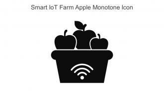 Smart Iot Farm Apple Monotone Icon In Powerpoint Pptx Png And Editable Eps Format