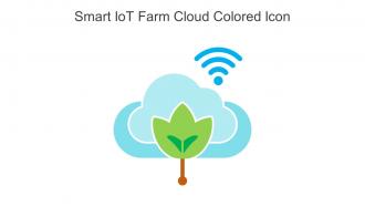 Smart IoT Farm Cloud Colored Icon In Powerpoint Pptx Png And Editable Eps Format