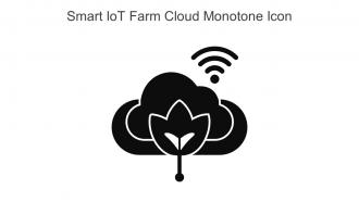 Smart IoT Farm Cloud Monotone Icon In Powerpoint Pptx Png And Editable Eps Format