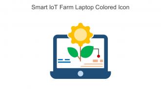 Smart IoT Farm Laptop Colored Icon In Powerpoint Pptx Png And Editable Eps Format