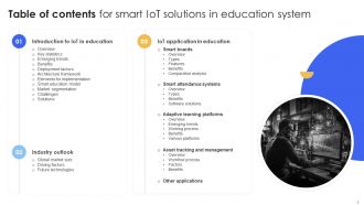 Smart IoT Solutions In Education System Powerpoint Presentation Slides IoT CD V Engaging Colorful