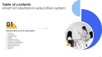 Smart IoT Solutions In Education System Powerpoint Presentation Slides IoT CD V Pre-designed Colorful