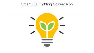 Smart LED Lighting Colored Icon In Powerpoint Pptx Png And Editable Eps Format