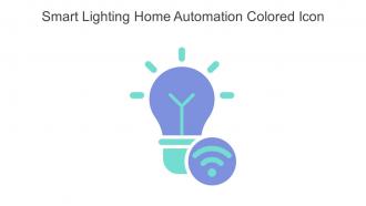 Smart Lighting Home Automation Colored Icon In Powerpoint Pptx Png And Editable Eps Format