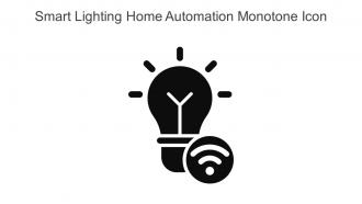 Smart Lighting Home Automation Monotone Icon In Powerpoint Pptx Png And Editable Eps Format