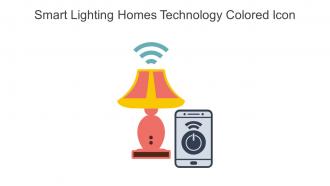 Smart Lighting Homes Technology Colored Icon In Powerpoint Pptx Png And Editable Eps Format