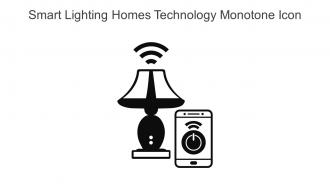 Smart Lighting Homes Technology Monotone Icon In Powerpoint Pptx Png And Editable Eps Format
