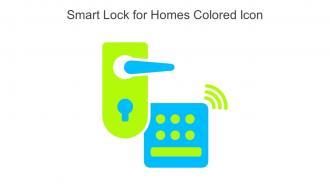 Smart Lock For Homes Colored Icon In Powerpoint Pptx Png And Editable Eps Format