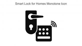 Smart Lock For Homes Monotone Icon In Powerpoint Pptx Png And Editable Eps Format