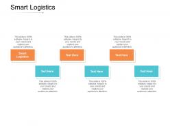 Smart logistics ppt powerpoint presentation styles show cpb