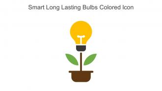 Smart Long Lasting Bulbs Colored Icon In Powerpoint Pptx Png And Editable Eps Format