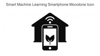 Smart Machine Learning Smartphone Monotone Icon In Powerpoint Pptx Png And Editable Eps Format