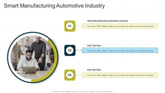 Smart Manufacturing Automotive Industry In Powerpoint And Google Slides Cpb