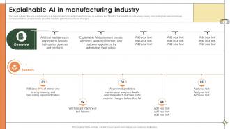 Smart Manufacturing Explainable Ai In Manufacturing Industry