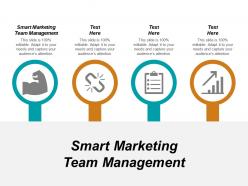 Smart marketing team management ppt powerpoint presentation pictures icons cpb