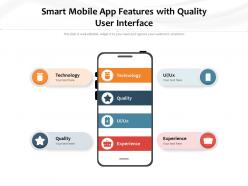 Smart mobile app features with quality user interface