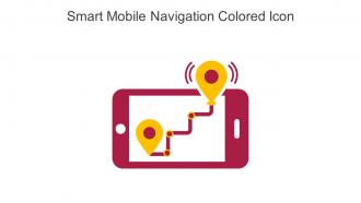 Smart Mobile Navigation Colored Icon In Powerpoint Pptx Png And Editable Eps Format