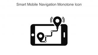 Smart Mobile Navigation Monotone Icon In Powerpoint Pptx Png And Editable Eps Format