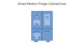 Smart Modern Fridge Colored Icon In Powerpoint Pptx Png And Editable Eps Format
