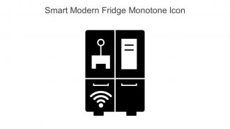 Smart Modern Fridge Monotone Icon In Powerpoint Pptx Png And Editable Eps Format