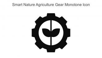 Smart Nature Agriculture Gear Monotone Icon In Powerpoint Pptx Png And Editable Eps Format