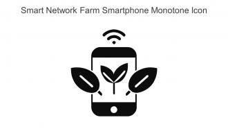 Smart Network Farm Smartphone Monotone Icon In Powerpoint Pptx Png And Editable Eps Format